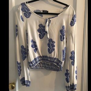 Blue and White Long Sleeve
